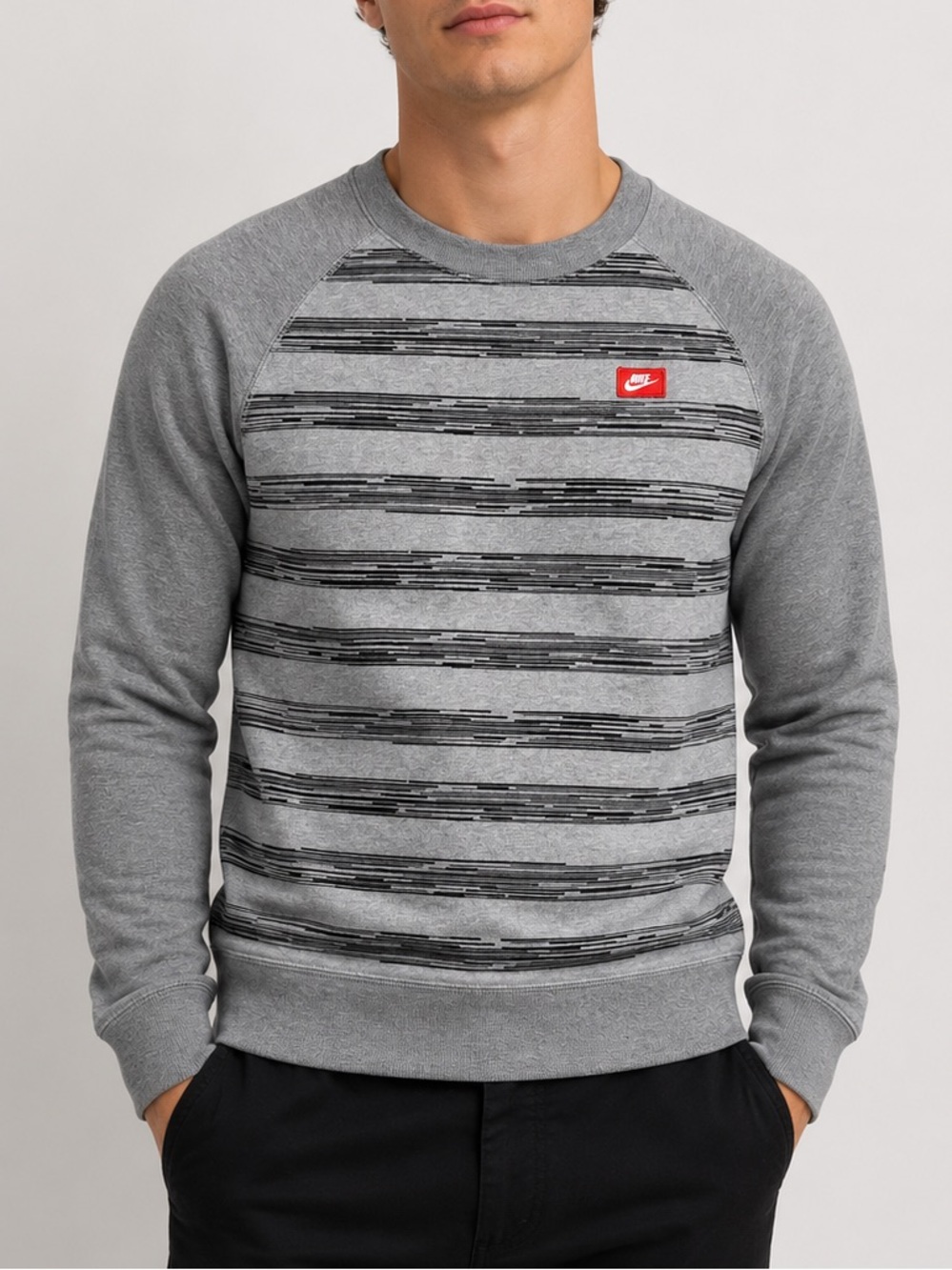 Nike Retro Striped Crewneck Sweatshirt
